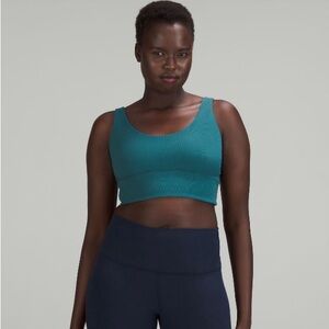 Lululemon Ribbed Align Bra sz 8 Green Jasper